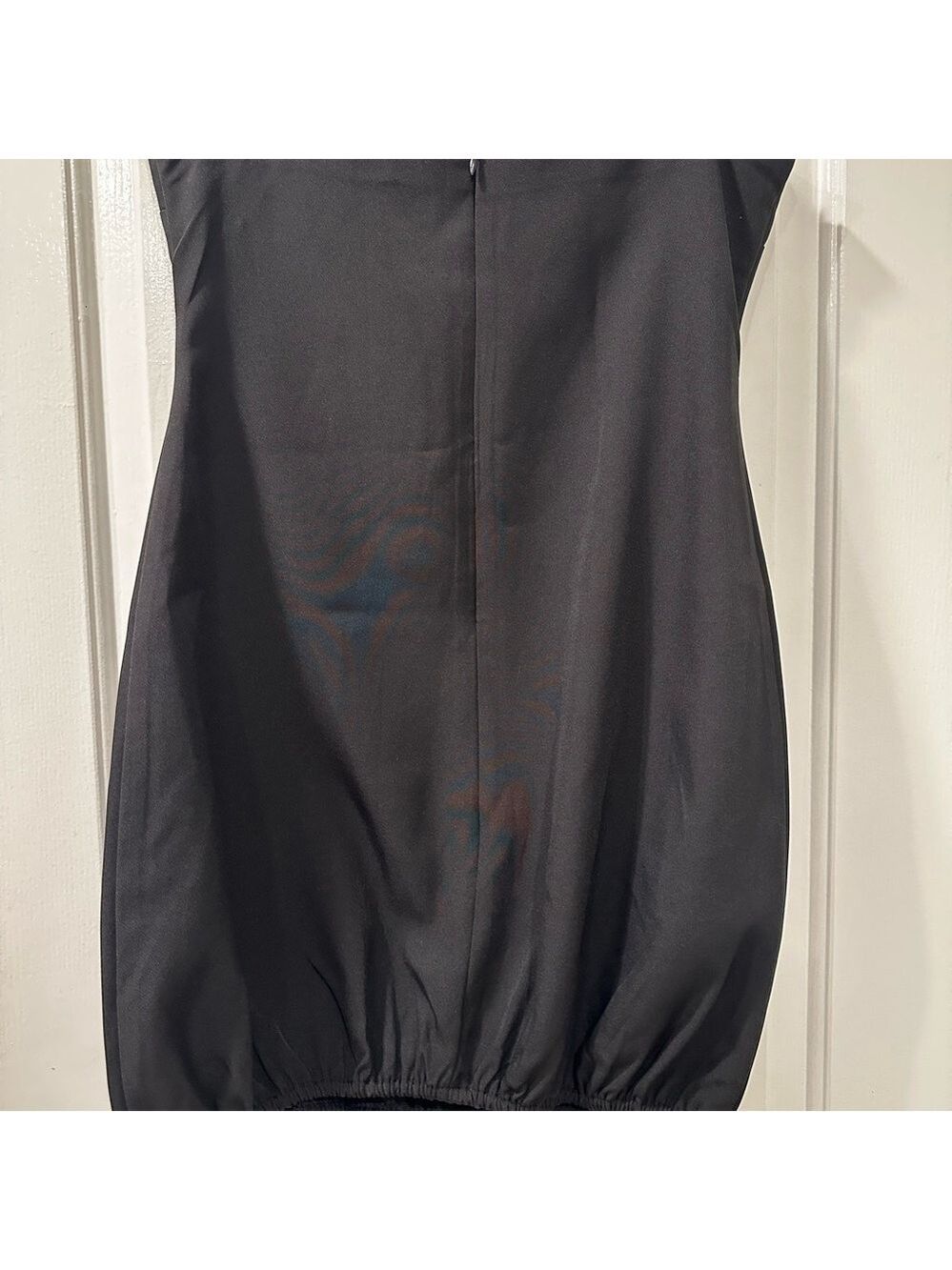 Classic Black Strapless Bubble Hem Mini Dress New - Picture 9 of 10